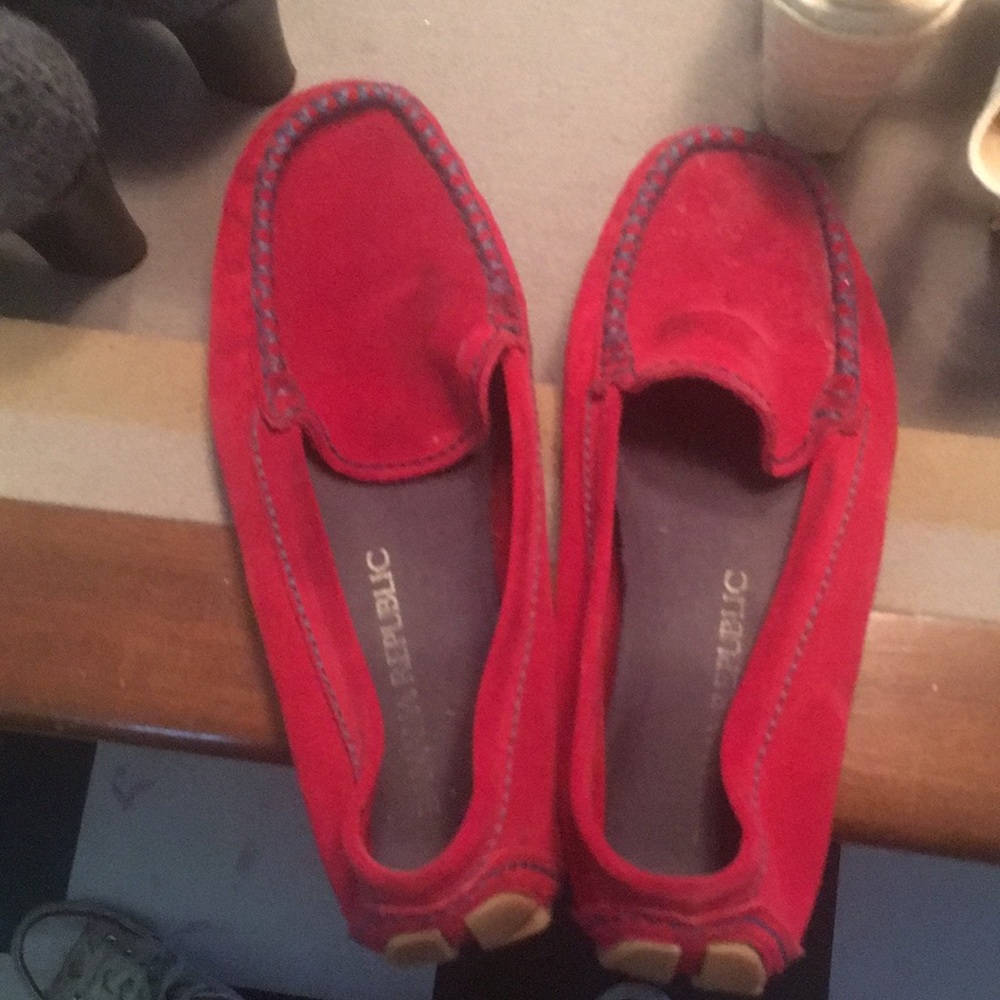 Red Driving moccasins